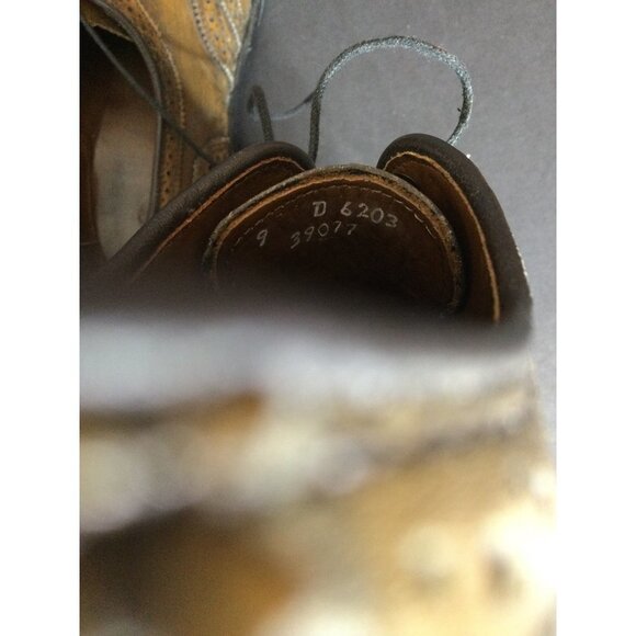 Allen Edmonds Mcallister Mens Wingtip Oxford Dress Shoes Lace Up Leather 9 Brown - Picture 9 of 10